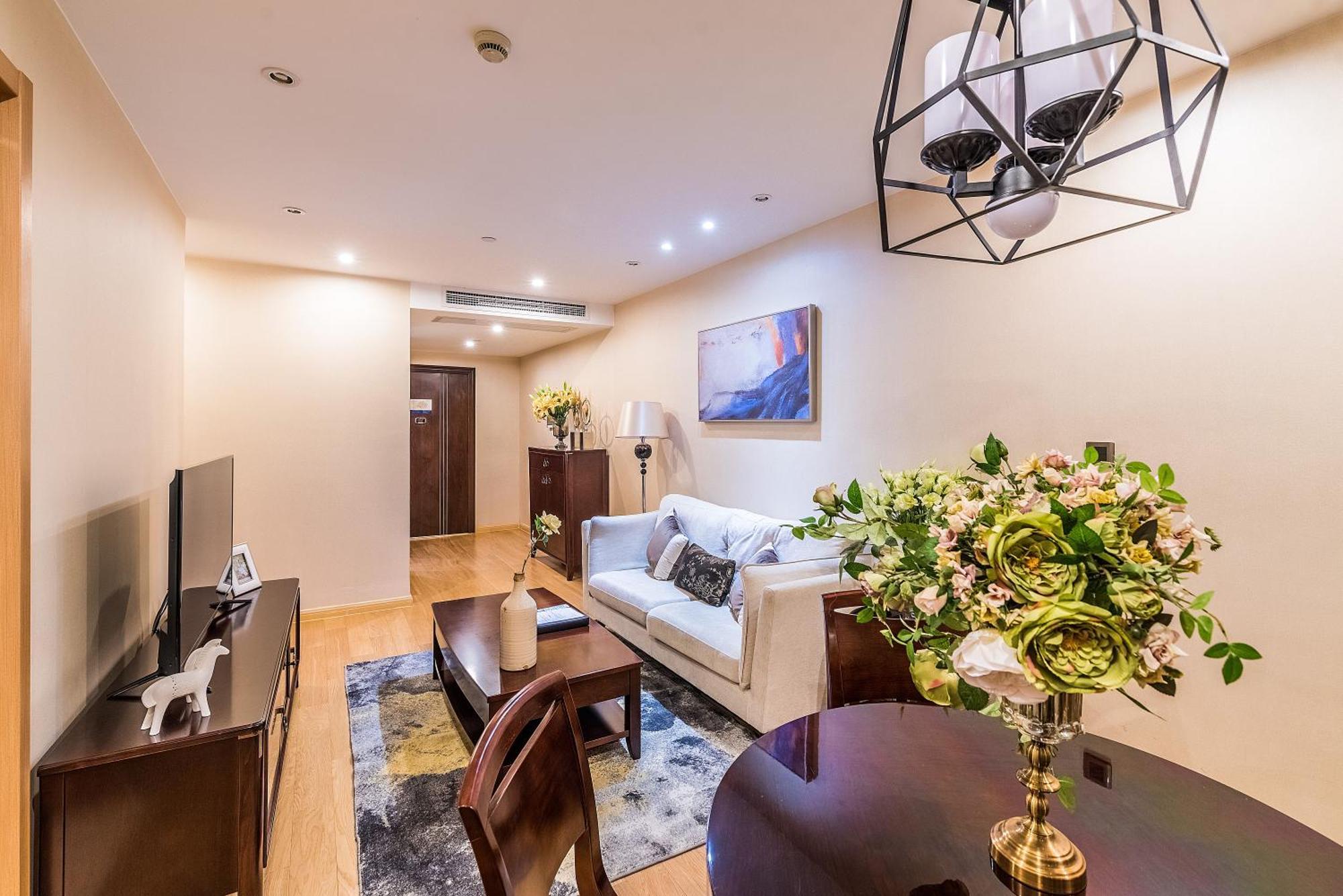 Green Court Residence Jinqiao Diamond Shanghai Exterior foto