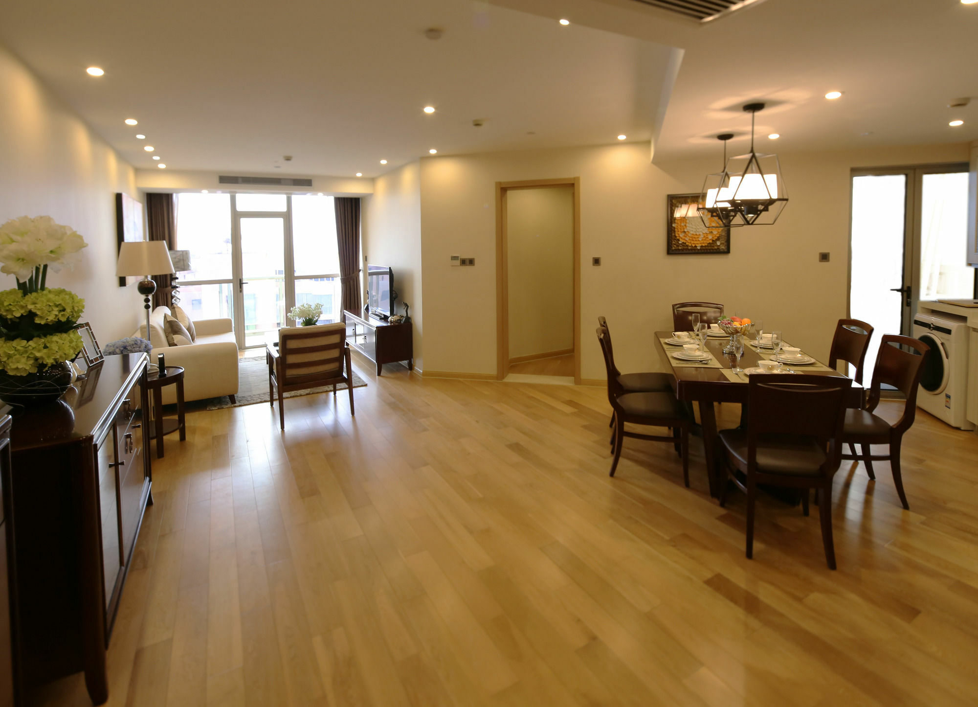 Green Court Residence Jinqiao Diamond Shanghai Exterior foto